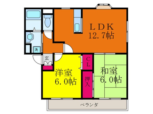 アランヴェールの物件間取画像